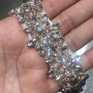 Rose gold bridal belt